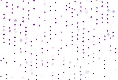 Light Purple vector layout with elements of cards. Stock Illustration