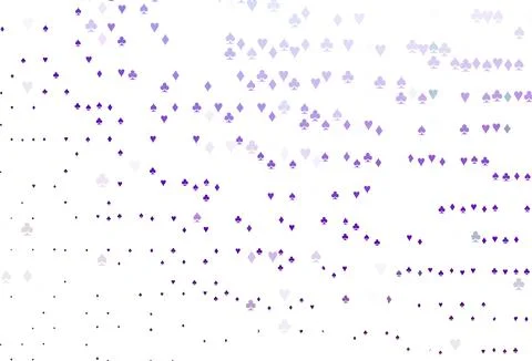 Light Purple vector layout with elements of cards. Stock Illustration