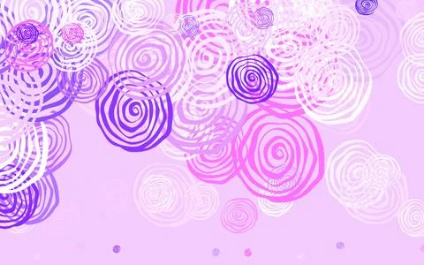 Light Purple vector natural pattern with roses. Stock Illustration