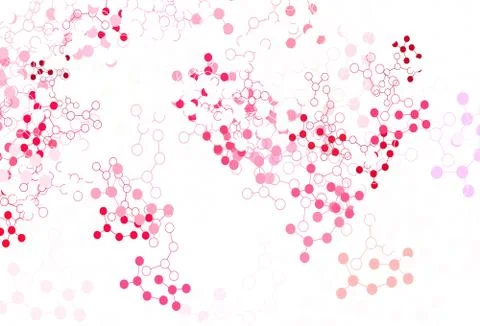 Light Purple vector pattern with artificial intelligence network. Stock Illustration