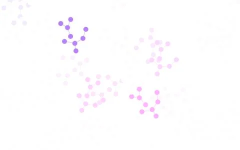 Light Purple vector pattern with artificial intelligence network. Illustrazione stock