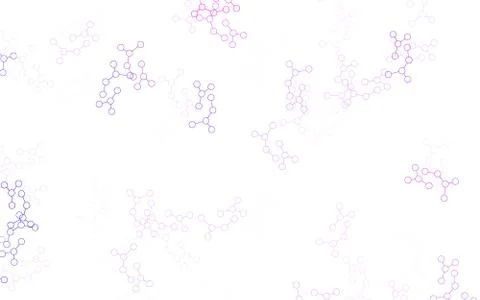 Light Purple vector pattern with artificial intelligence network. Illustrazione stock