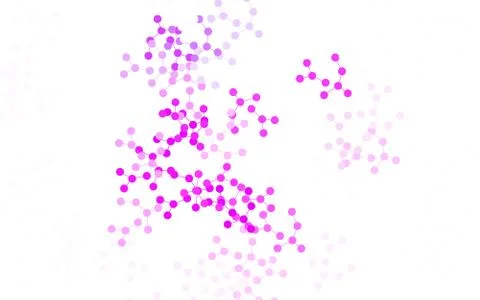 Light Purple vector pattern with artificial intelligence network. Stock Illustration