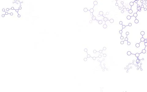 Light Purple vector pattern with artificial intelligence network. Stock Illustration