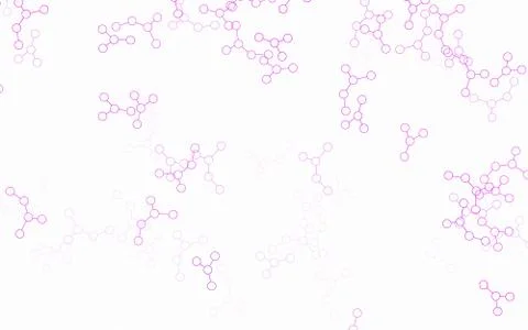 Light Purple vector pattern with artificial intelligence network. Stock Illustration