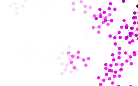 Light Purple vector pattern with artificial intelligence network. Illustrazione stock