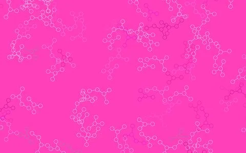 Light Purple vector pattern with artificial intelligence network. Stock Illustration