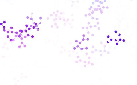 Light Purple vector pattern with artificial intelligence network. 스톡 일러스트
