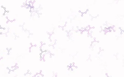 Light Purple vector pattern with artificial intelligence network. Stock Illustration