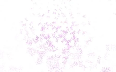 Light Purple vector pattern with artificial intelligence network. Stock Illustration