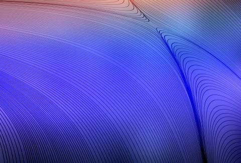 Light Purple vector pattern with bent lines. Stock Illustration