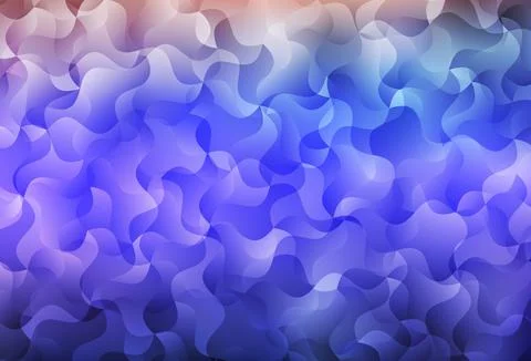 Light Purple vector pattern with bent lines. Stock Illustration
