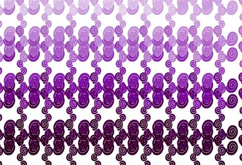 Light Purple vector pattern with bubble shapes. Stock Illustration