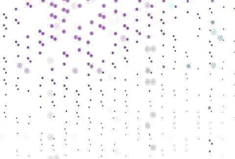Light Purple vector pattern with christmas snowflakes. Stock Illustration