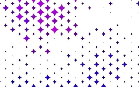 Light Purple vector pattern with christmas stars. Stock Illustration