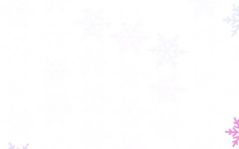 Light Purple vector pattern with christmas snowflakes, stars. Stock Illustration