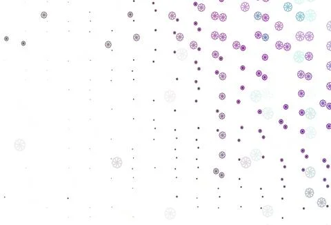 Light Purple vector pattern with christmas snowflakes. Stock Illustration