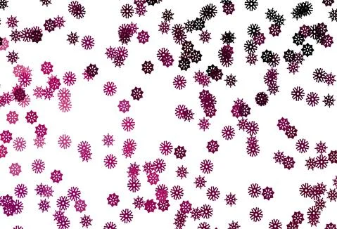 Light Purple vector pattern with christmas snowflakes. Stock Illustration