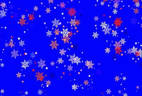 Light Purple vector pattern with christmas snowflakes. Stock Illustration