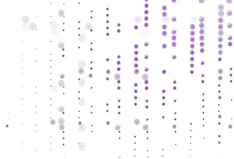 Light Purple vector pattern with christmas snowflakes. Stock Illustration
