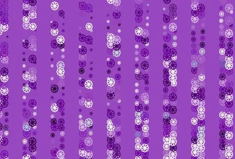 Light Purple vector pattern with christmas snowflakes. Stock Illustration