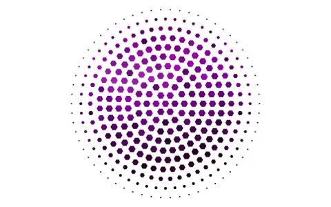 Light Purple vector pattern with colorful hexagons. Illustrazione stock