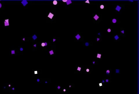 Light Purple vector pattern in polygonal style with circles. Stock Illustration