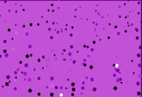 Light Purple vector pattern in polygonal style with circles. Stock Illustration