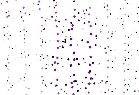 Light Purple vector pattern in polygonal style with circles. Illustrazione stock