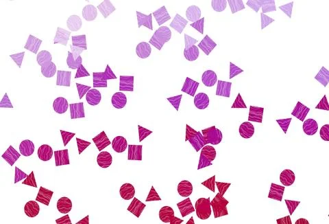 Light Purple vector pattern in polygonal style with circles. 스톡 일러스트