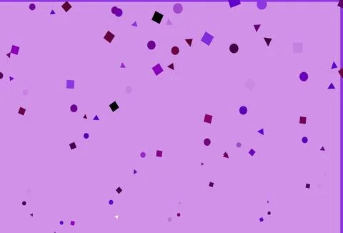 Light Purple vector pattern in polygonal style with circles. Stock Illustration