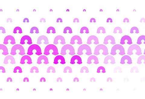 Light Purple vector pattern with rainbow elements. イラスト素材