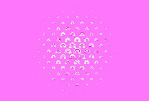 Light Purple vector pattern with rainbow elements. Stockillustratie