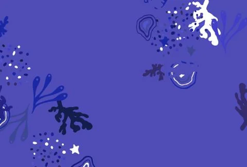 Light Purple vector pattern with random forms. Stock Illustration