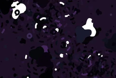 Light Purple vector pattern with random forms. Illustrazione stock