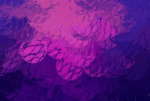 Light Purple vector pattern with random forms. Stock Illustration