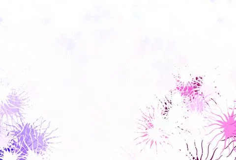 Light Purple vector pattern with random forms. Stock Illustration