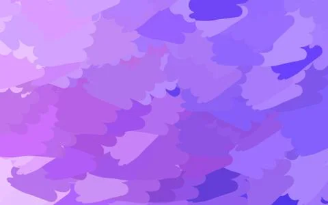 Light Purple vector pattern with random forms. Illustrazione stock