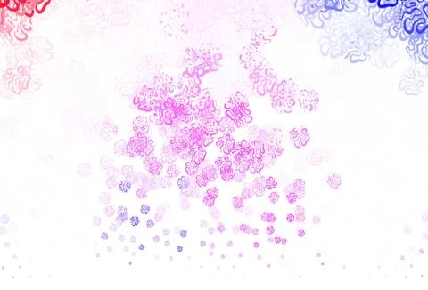 Light Purple vector pattern with random forms. 库存插图