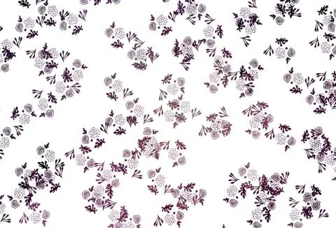 Light Purple vector pattern with random forms. 스톡 일러스트