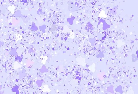 Light Purple vector pattern with random forms. Illustrazione stock