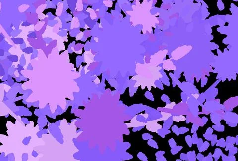 Light Purple vector pattern with random forms. Illustrazione stock
