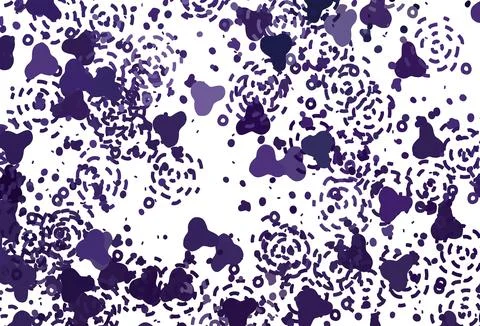 Light Purple vector pattern with random forms. Illustrazione stock