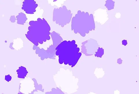 Light Purple vector pattern with random forms. Illustrazione stock