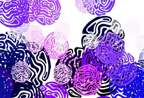 Light Purple vector pattern with random forms. イラスト素材
