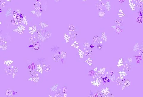 Light Purple vector pattern with random forms. Stockillustratie