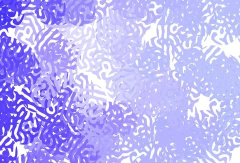 Light Purple vector pattern with random forms. イラスト素材