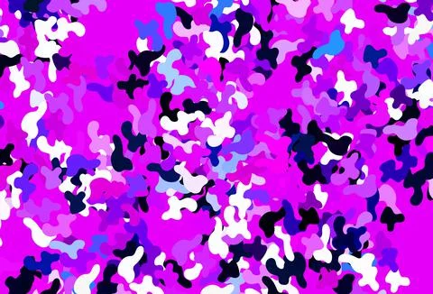 Light Purple vector pattern with random forms. Stock Illustration