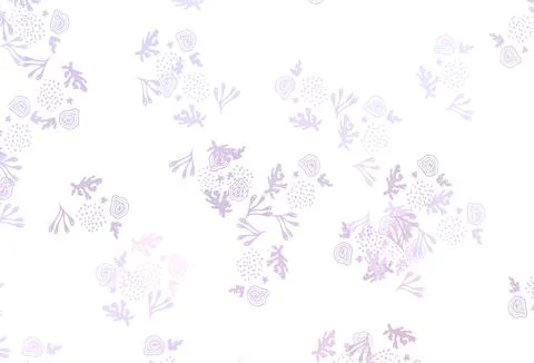 Light Purple vector pattern with random forms. Stock Illustration