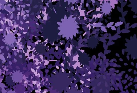 Light Purple vector pattern with random forms. Illustrazione stock